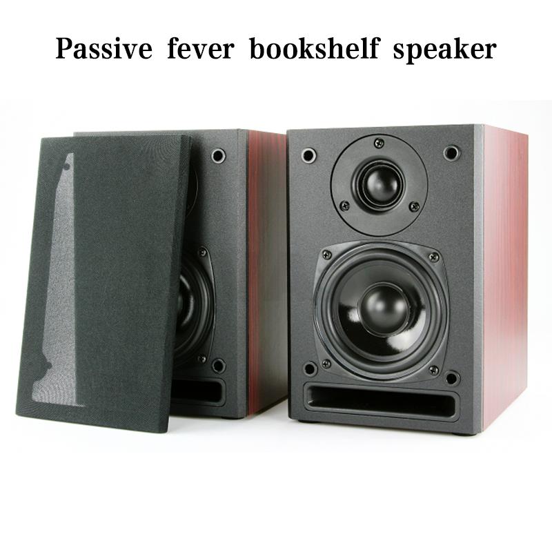 4 Inch High Power Home Bookshelf Speaker 2.0 Passive Desktop Monitor Wall-mounted Surround Sound Hi-fi Fever Hifi Speaker A Pair