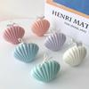 3D Muschelförmige Kerze Silikonform Fächerförmige Gestreifte Muschel Duftkerze Gips Herstellungsform Epoxidharzformen Heimdeko