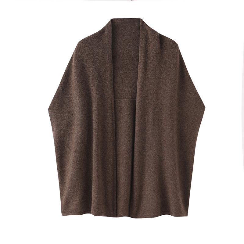 2025 Autumn/Winter Women's 100% Wool Loose Sweater Shawl Coat
