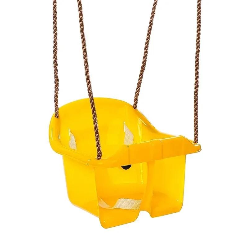 Children’s Swing Hanging Chair-Baby Hanging Basket Swing with Seat Belt & Accessories, Ideal for Home Backyard & Playground Toys