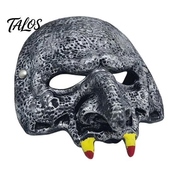 Dekorative Gotische Maske, Gruselige Halloween-Vampir-Schädelmaske, Horror-Halbmaske für Maskenball, Kostüm, Cosplay-Requisite