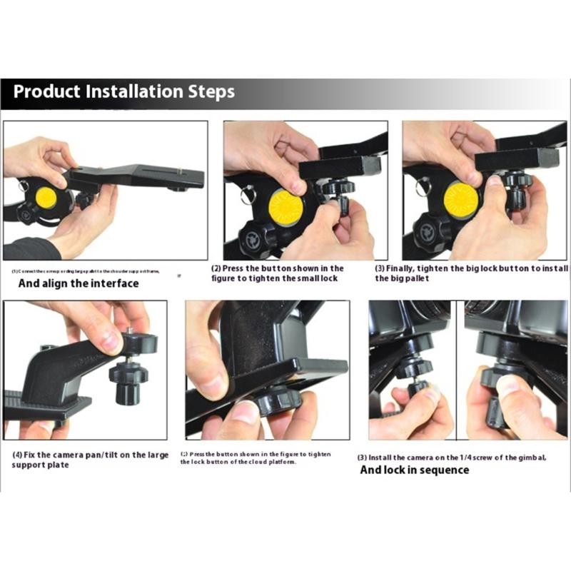 Camera Stabilizer Shoulder Pad Easy Installation 6KG Load Capacity For Video Camcorder Camera DLSR