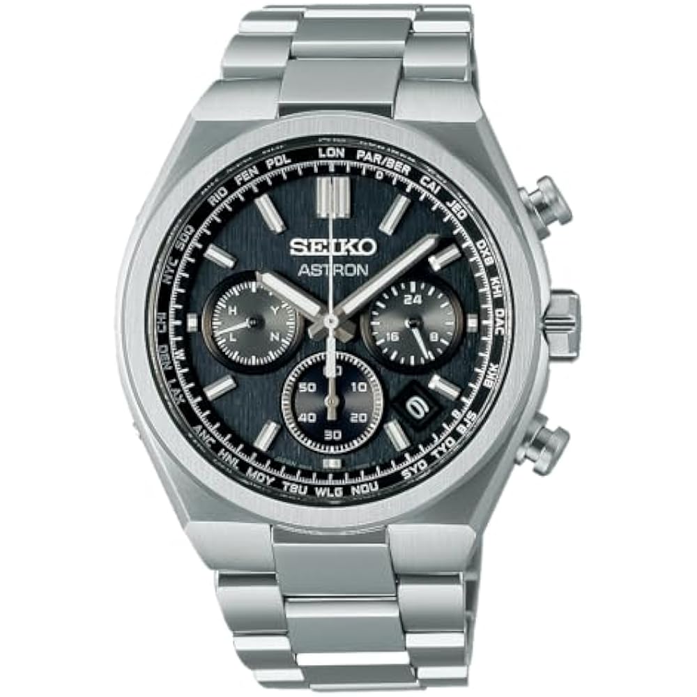 

[Годинник Seiko]ASTRON SBXY097 Чоловічий годинник Зроблено в Японії Сонячна корекція Світовий час Хронограф Функ...