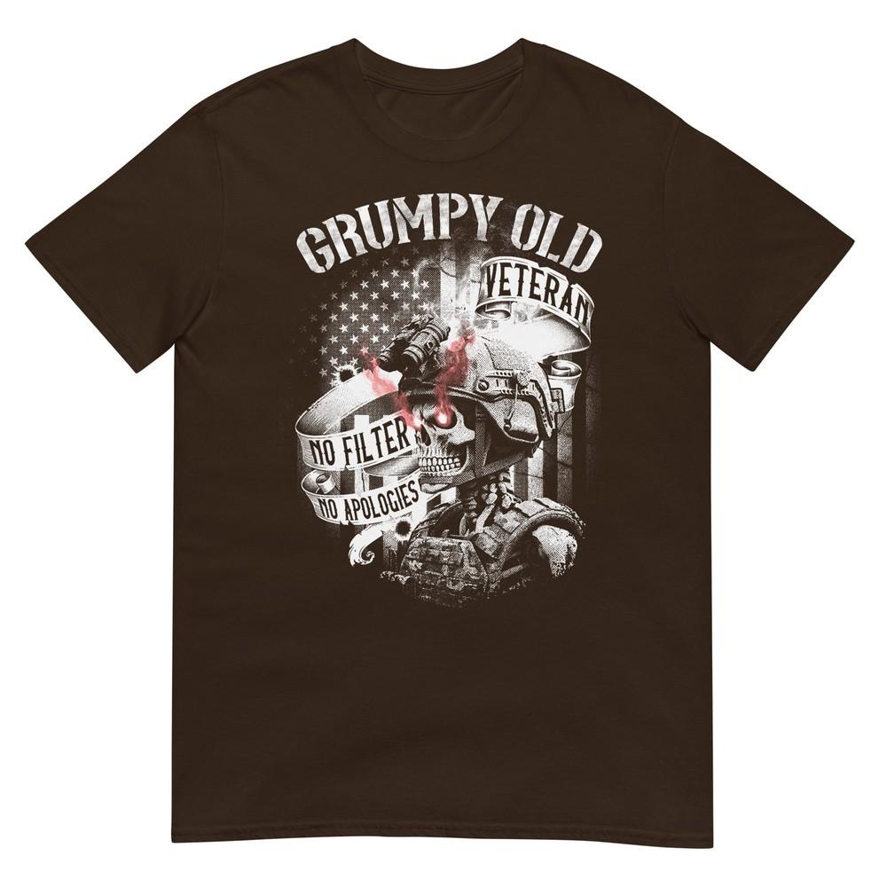 Grumpy Old Veteran Funny Patriotic Military Humor Design Tshirt