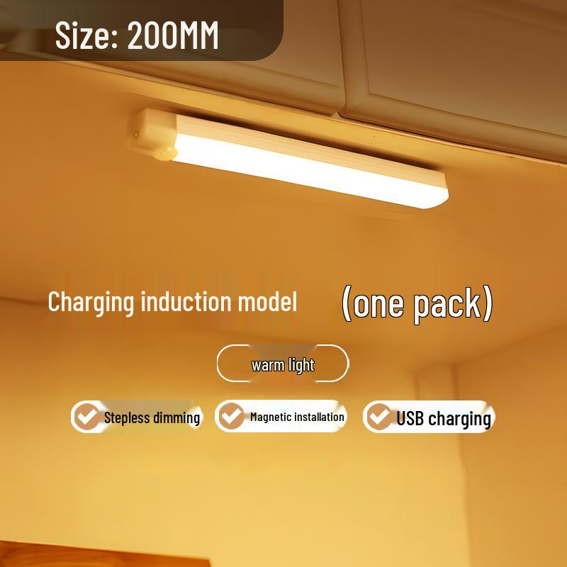 Smart Wireless LED Night Light with Motion Sensor, No Wiring Needed for Home, Hallways, Wardrobes, and Cabinets