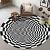 3D Visual Mosaic Vortex Carpet Anti Slip and Easy Clean Durable Carpet That Can Be Placed In Bedrooms and Living Rooms At Home