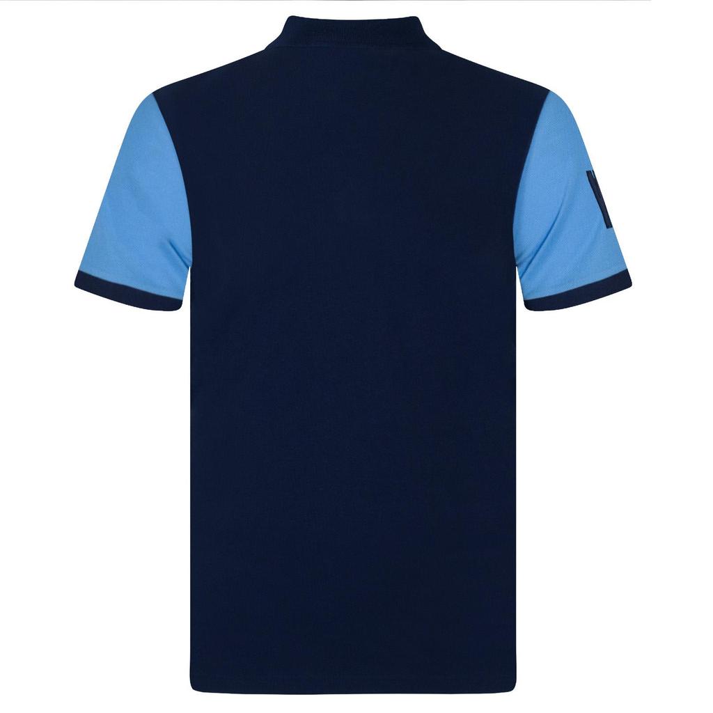 Manchester City FC Boys Contrast Sleeves Polo Shirt