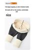Calça de Yoga Maternidade de Inverno Plus Size: Forrado com Fleece, Não Apertado, Quente e Adequado para Uso ao Ar Livre.
