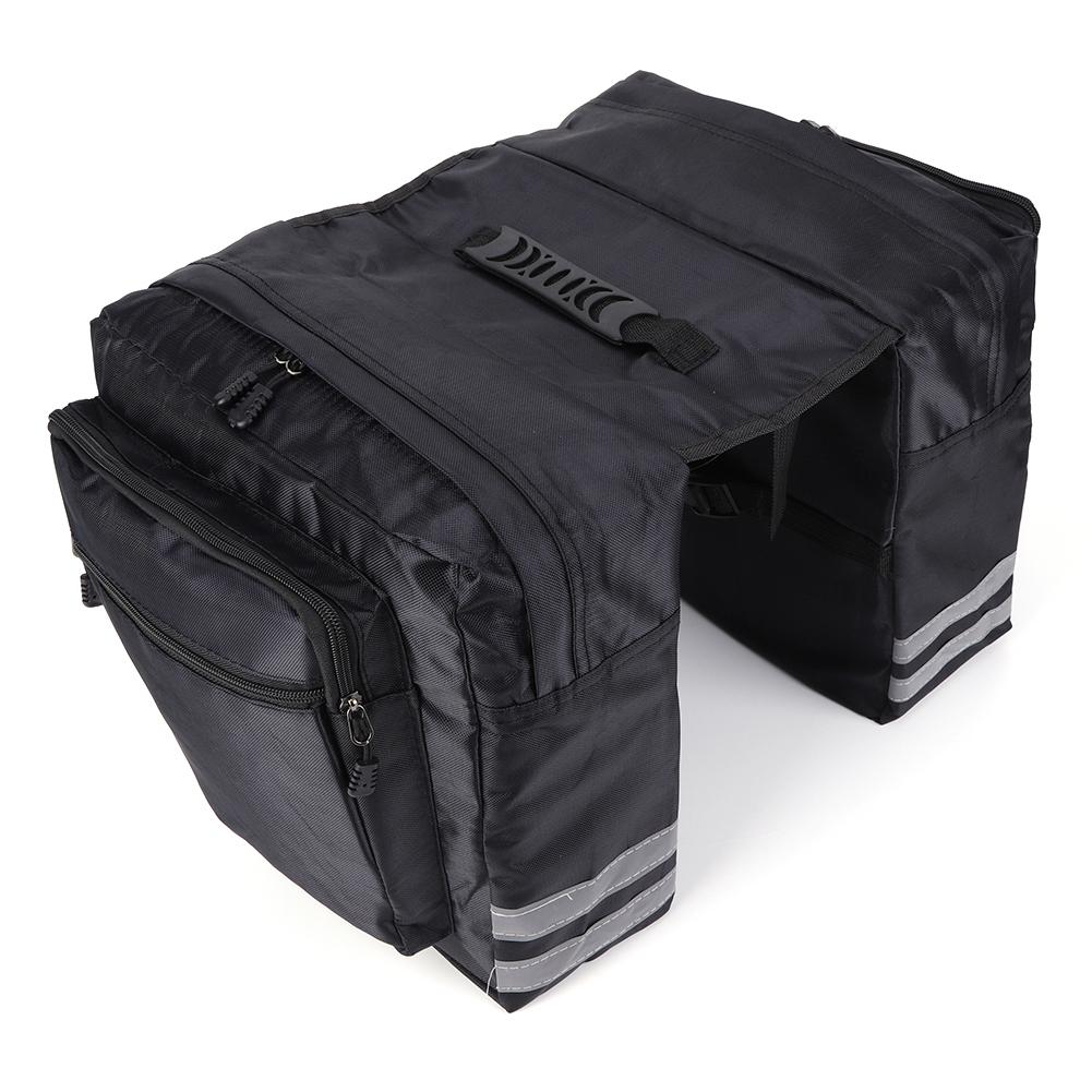 20L MTB Bicycle Carrier Bag Waterproof Bicycle Back Seat Luggage Carrier Bike Rear Rack Double Pannier Bag Bike Accessories
