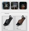 Men's Plus Size Flat Casual Sandals: Square Toe, Square Heel, Outdoor Roman Flip-Flops for Beach