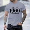 Made In 1966 Mens Short Sleeved TShirts Limited Edition 1966 Design Printed Mens Women Tshirt Summer Top Casual Clothing