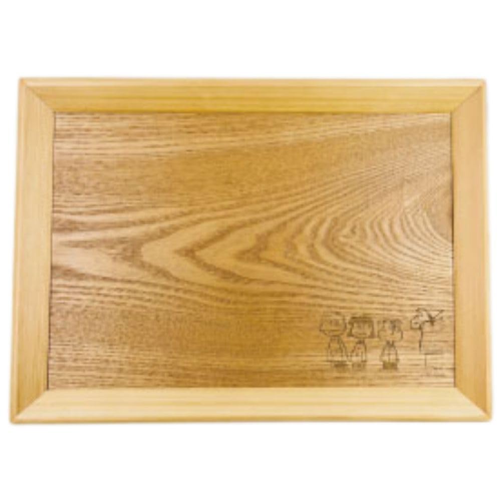 Marimo Craft SNOOPY Wooden Tableware Simple Tray B W330 x H240 x D25mm Approx. SPZ-3717