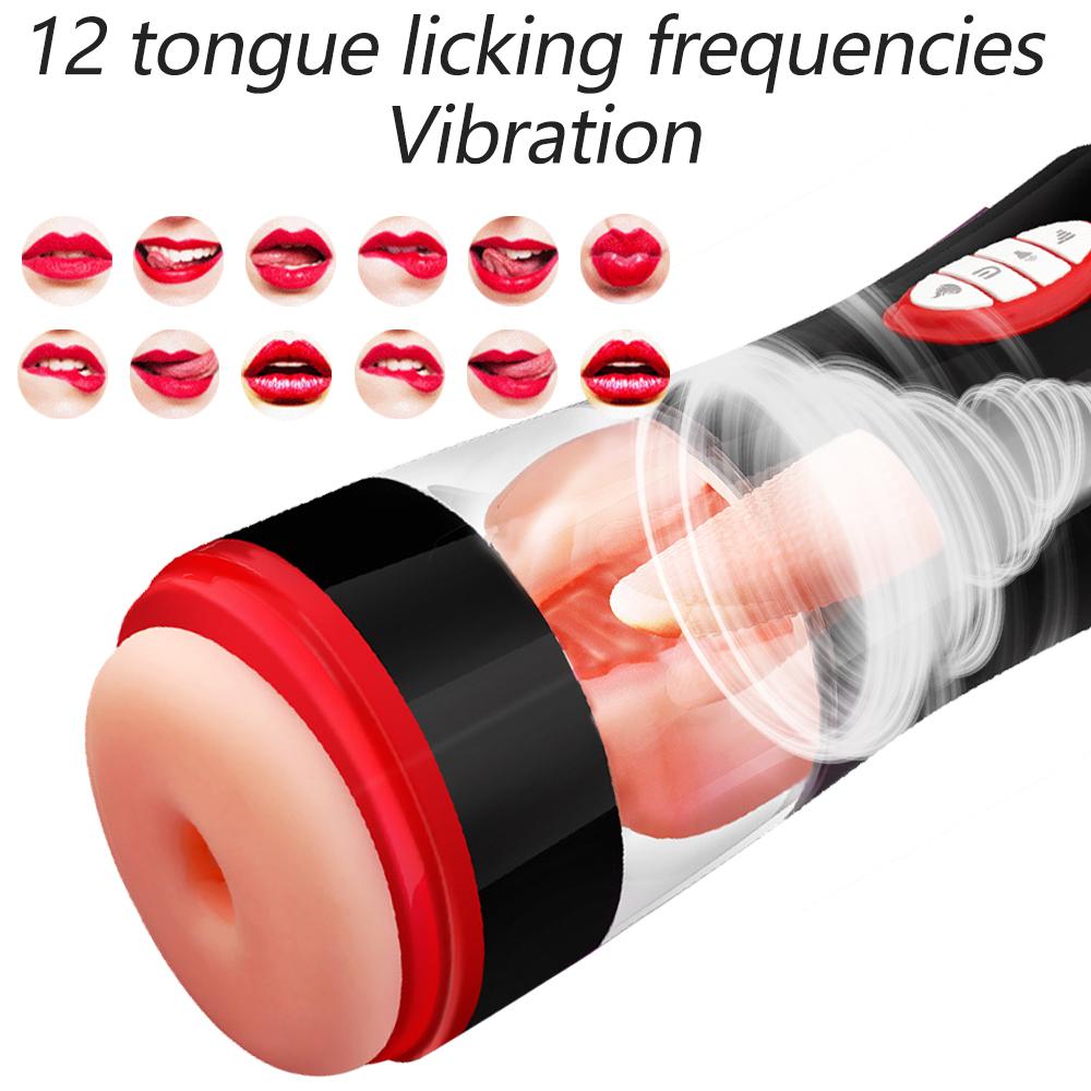 Automatic Blowjob Male Masturbators For Men Real Adult Goods 18 Sucking Machine Men's Silicone Vagina Doll Sexy Masturbation Toy