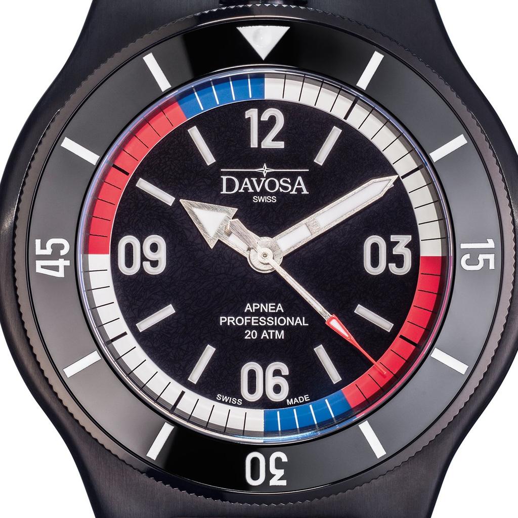 Davosa Apnea Diver Special Edition Automatic Swiss White Watch, Made, 161.570.55, Men's,