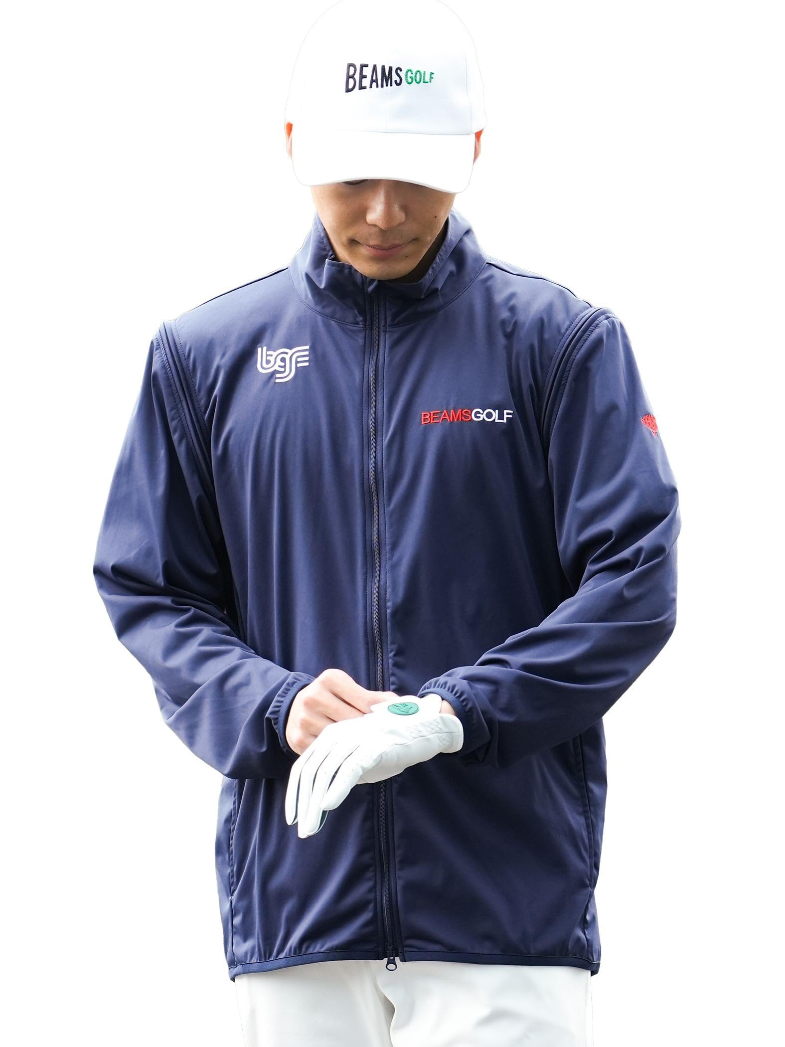 

Блузон ORANGE LABEL US Series Air Shut 2WAY Блузон NAVY L 82180035444 [BEAMS GOLF] Мужской тёмно-синий