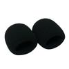 GONKISS Dynamisches Mikrofon Mikrofon-Schwamm, Mittel, Mikrofon-Windschutz, 2-teiliges Set, Schwarz