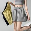 2026 Women's Breathable Cotton Summer Sports Shorts with Drawstring; Loose Fit, Slimming, Pocket Design, Wide Leg Casual Outerwear.