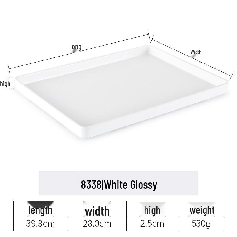 Durable Rectangular Plastic Serving Tray
