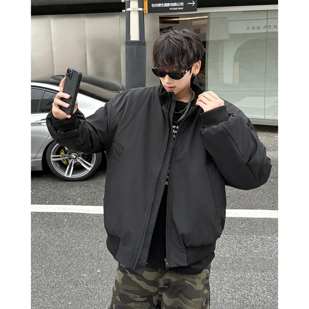 Pilot cotton clothes ruffian handsome casual stand-up collar versatile loose jacket warm American cotton-padded clothes