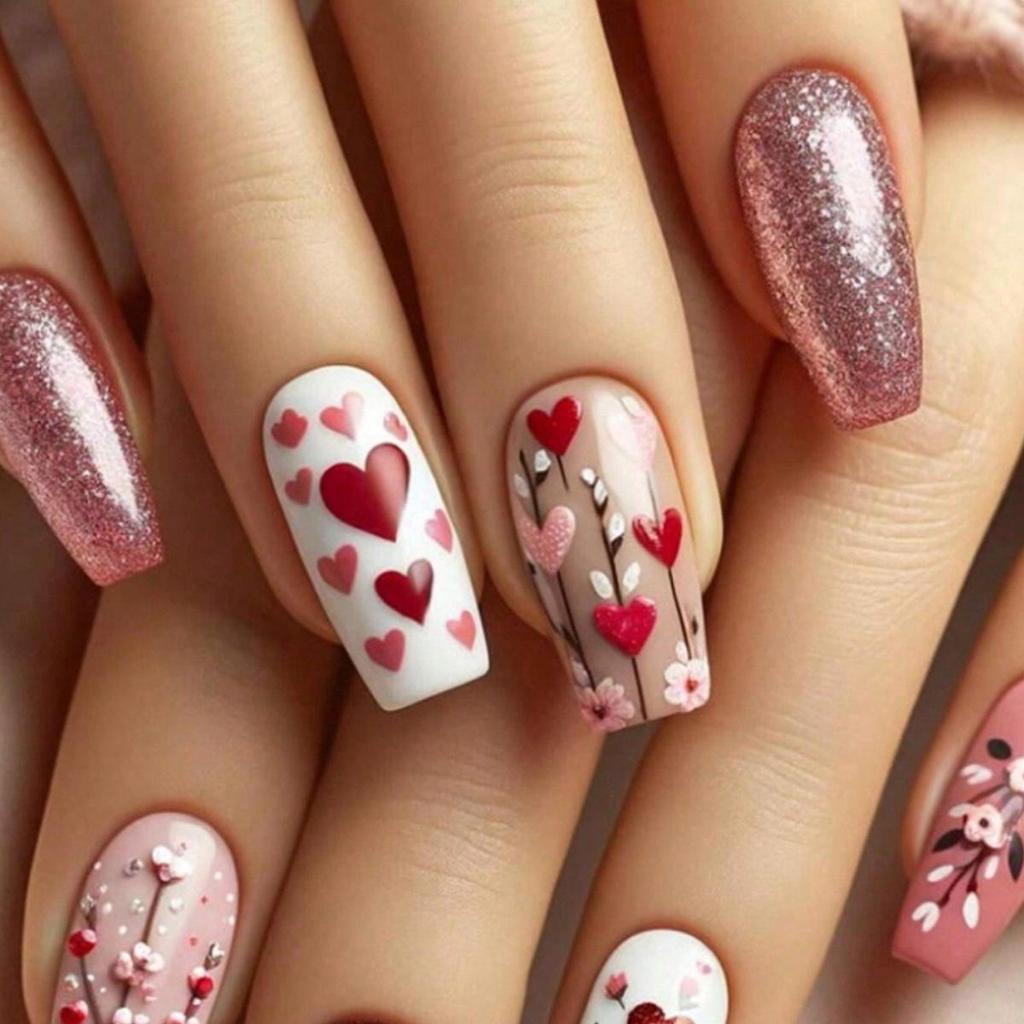 Abnehmbare Nagelkunst-Sticker im europäischen und amerikanischen Stil - Einfache, tragbare künstliche Nägel