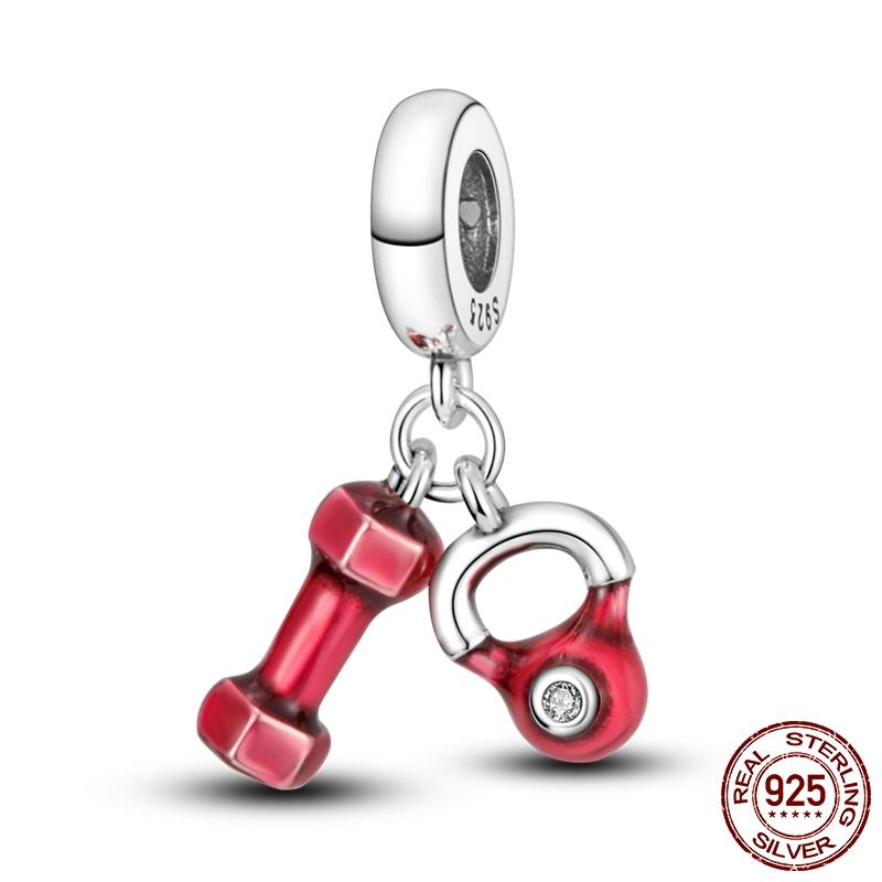 Red Series Pendant Charms Beads Plata Charms Of Ley Fit Original Brand Women Bracelet Pendant Necklace Jewelry