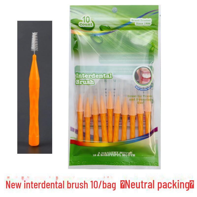 Kieferorthopädische Interdentalbürsten Typ I (10er-Pack) zur Zahnspangenreinigung