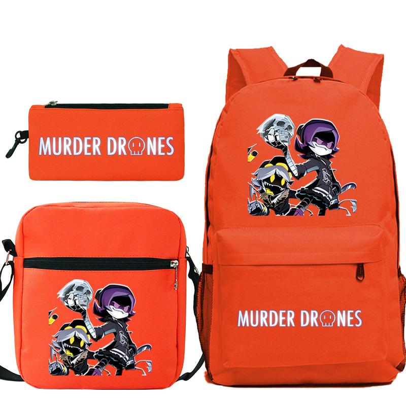 Neuer Murder Peripherie-Trend Schulterrucksack-Set Lässige Stiftetasche Grund- und Sekundarschultasche