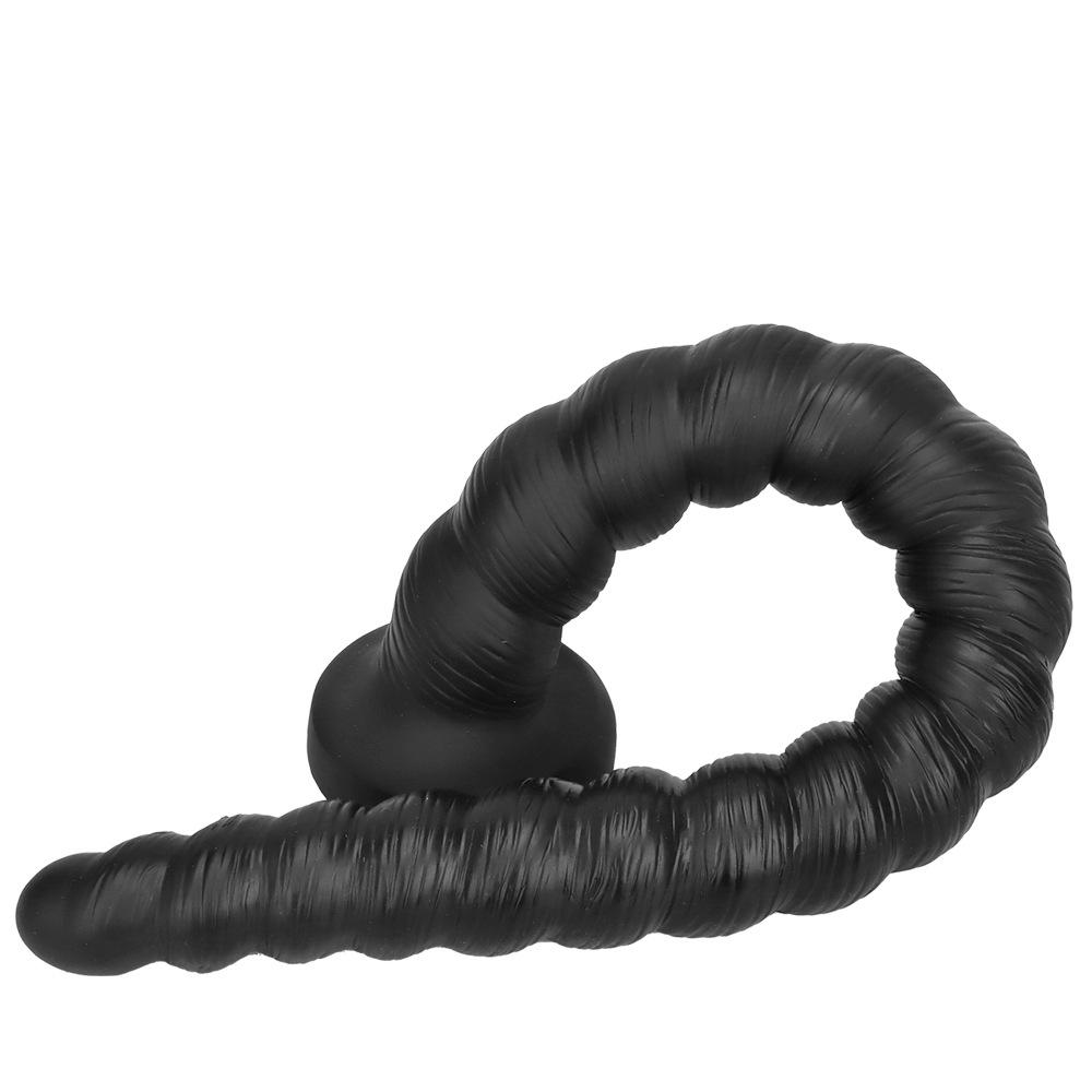 Flüssiges Silikon Extra langer Analplug Dilatator Masturbator Dildo Fisting Strap on Cock Gay BDSM Realistischer Penis