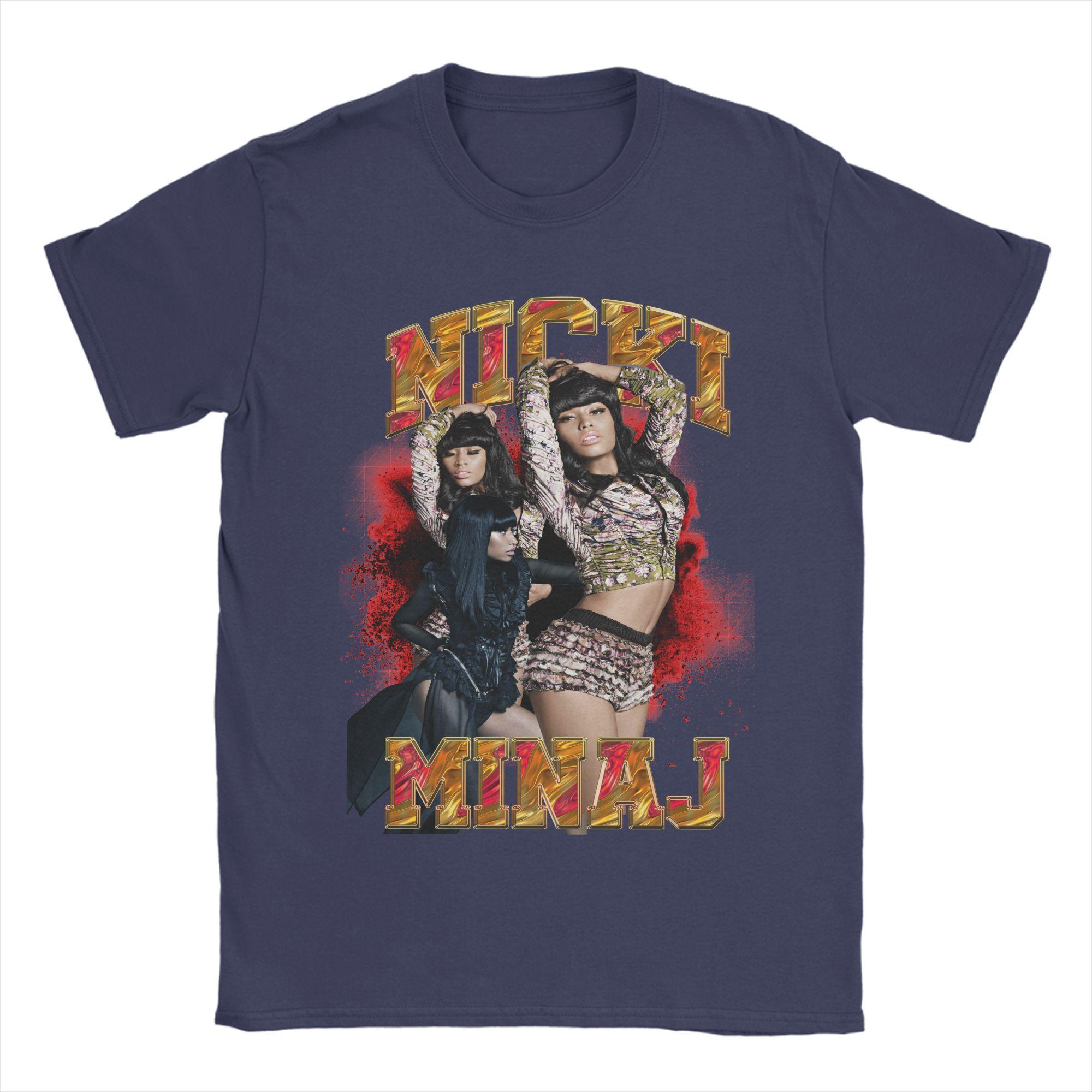 

Nicki Minaj T Shirt for Men Pure Cotton Fun TShirt O Neck Tee Shirt Short Sleeve Tops Summer 4XL