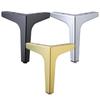 Elegant Tri-Pronged Metal Legs for Furniture: Sofa, Coffee Table, Cabinet, and Bathroom Cabinet Support