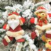 Christmas Dancing Dolls: Old Man, Snowman, Reindeer, Bear, Cloth Art Tree Ornaments, Accessories