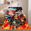 One Piece Anime Luxury Flannel Lightweight Blanket Home Decor Sofa Bed Travel Cover Family Gift LXR142