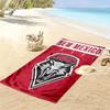 New Mexico Lobos Print Beach Towel, Large Soft Quick Dry Towel for Beach Camping Swimming