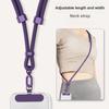 Handy-Lanyard Verstellbares Crossbody-Nackenband Seil mit Edelstahl-Pads Anti-Verlust Anti-Diebstahl Geflochtenes Seil