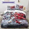 FCB  Pattern Bedding Quilt Set Quilt Cover Pillowcase Home Decoration Birthday Gift (1 * duvet cover + 2 * pillowcase, without core)