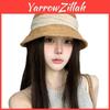 Vintage Cotton Linen Fisherman Hat With Wide Brim Sun Protection For Women Summer Casual Wear
