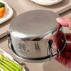 1 Piece Portable Round Lunch Box with Lid 304 Stainless Steel Food Storage Container Leak-proof Bento Box For Camping Picnic