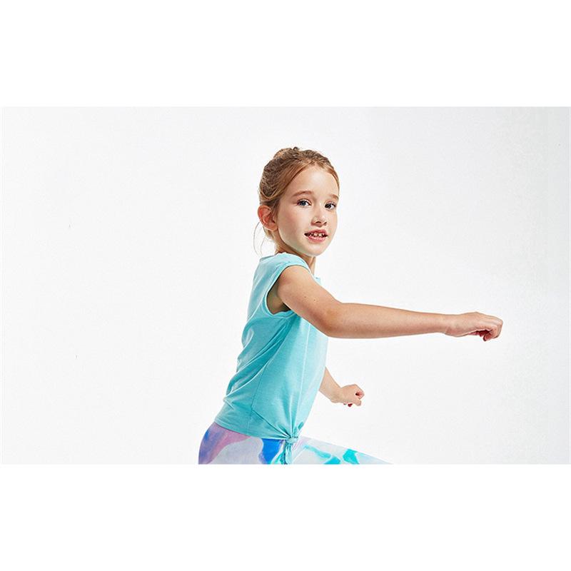 

Дівчачий швидковисихаючий жилет для йоги з зав язкою - Безрукавна фітнес-топ подвійного призначення 150