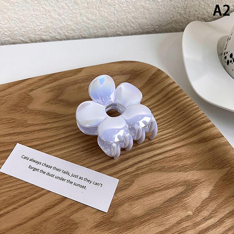 

Южнокорейская заколка для волос Pure Desire Mermaid Ji, летняя волшебная цветная заколка для волос, акриловая ниша с цветком и акулой, заколка для волос, головной убор