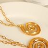 Fashion Statement Shell Necklace for Women Waterproof Stainless Steel Jewelry Bohemian Beach Party Gift