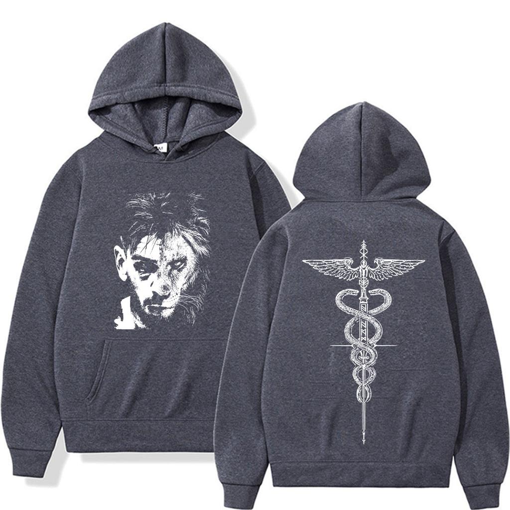 El Matador Ilia Topuria Tattoo Graphic Hoodies Men Women Harajuku Classic Gothic Sweatshirt Oversized Hoodie