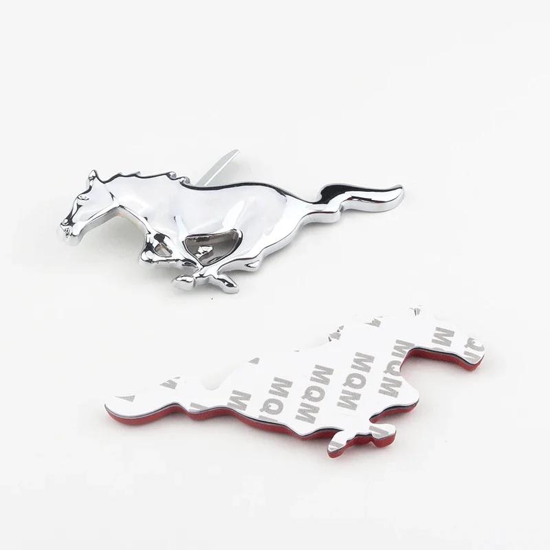 Car Sticker 15.5x6 CM Emblem Sticker for Ford Focus Mondeo Shelby GT350 Zinc Alloy Car Front Hood Grille Body Badge Horse Decals