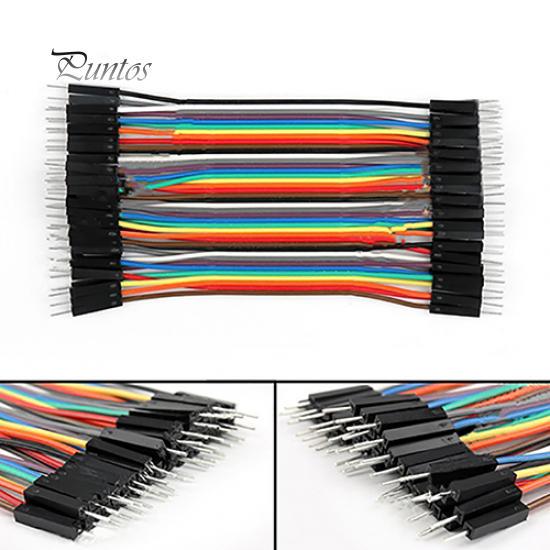 40 Pièces/Rangée 10cm M-M M-F F-F Fils Dupont Câbles Jumper