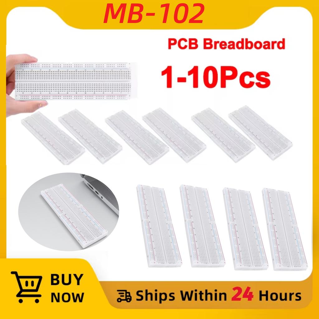 10/7/5/1Pcs MB-102 PCB Bread Board Jumper Wire Dupont Line Test 830 Point Solderless Protoboard Circuit PCB Bread Board DIY Kit