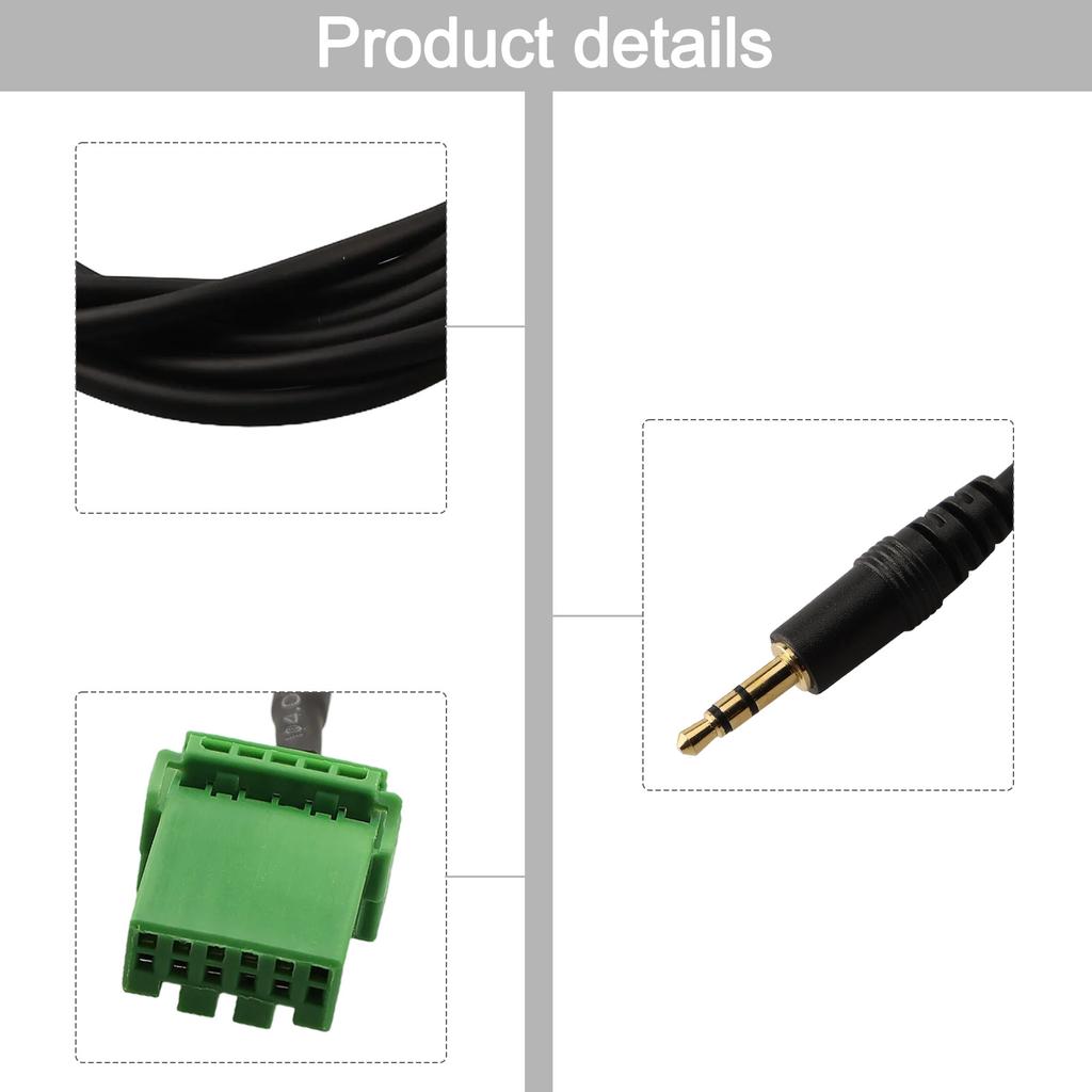 For Honda 2002-2006 Audio Extension AUX Audio Cable Car Audio Upgrade Radio Installation 12V 6Pin 6Pin Direct Installation ABS