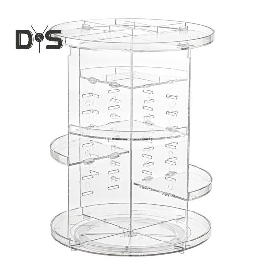 

Органайзер для косметики, ящик для хранения, большая вместимость, многоцелевой, прозрачный, вращающийся на 360 градусов, органайзер для косметики, косметический дисплей чистый