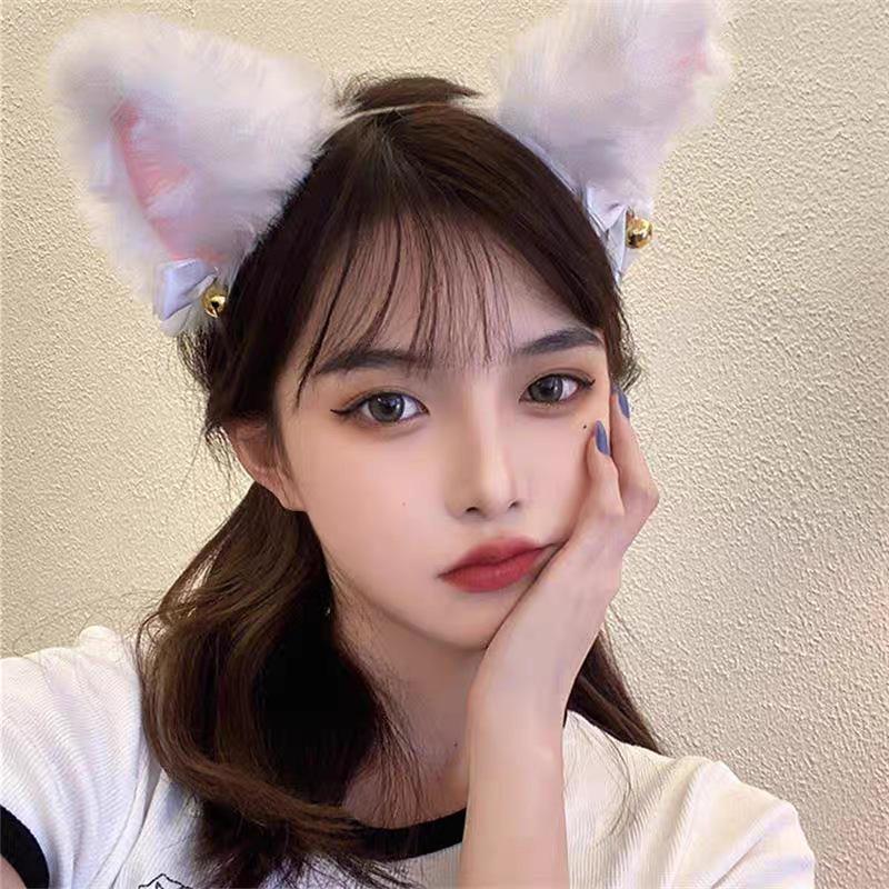 Cat Ears & Choker Set: Sexy Fox Headband & Rabbit Hair Clip for Women – Perfect for Christmas Lingerie