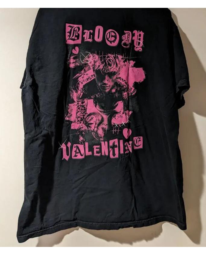 Machine Gun Kelly Bloody Valentine T-skjorte Unisex Kortarmet Bomullsskjorte PR567