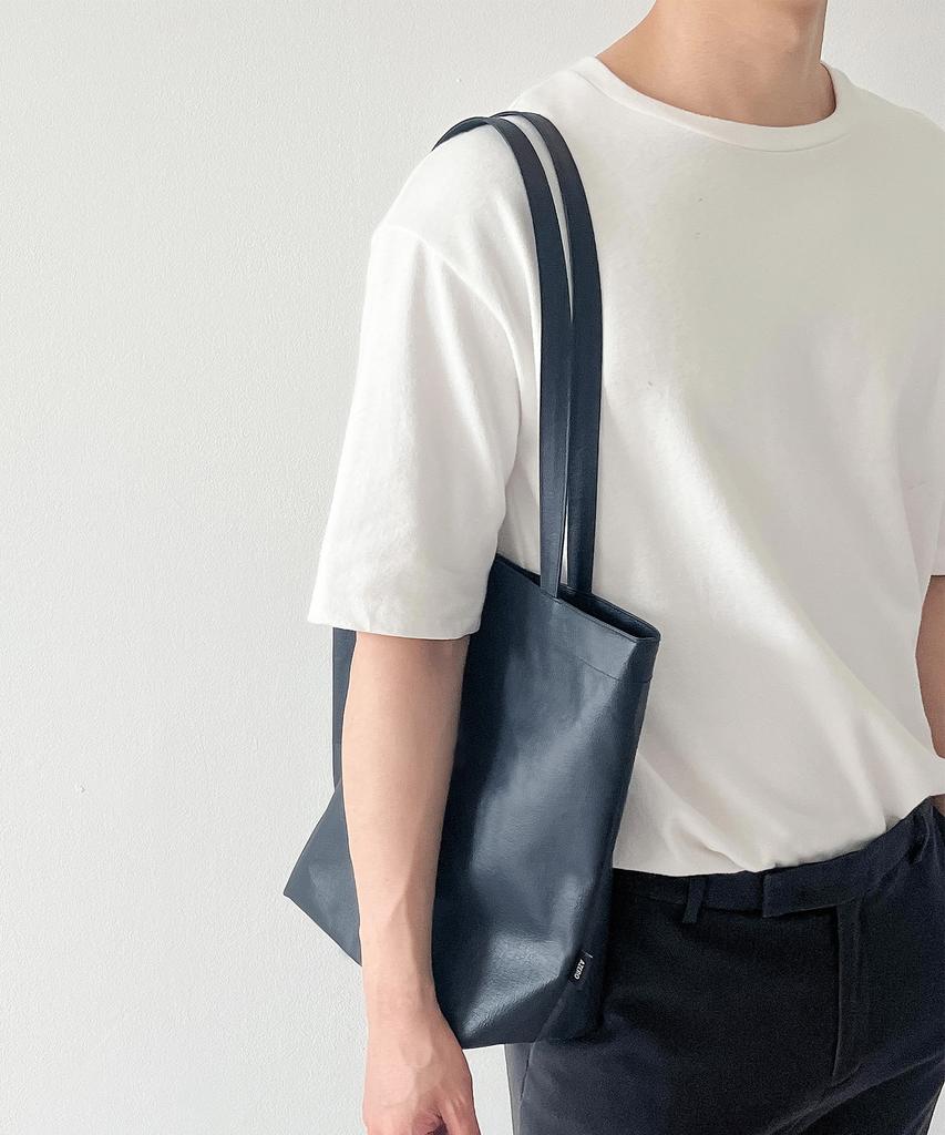 Azero Shoulder Market Bag (Navy)
