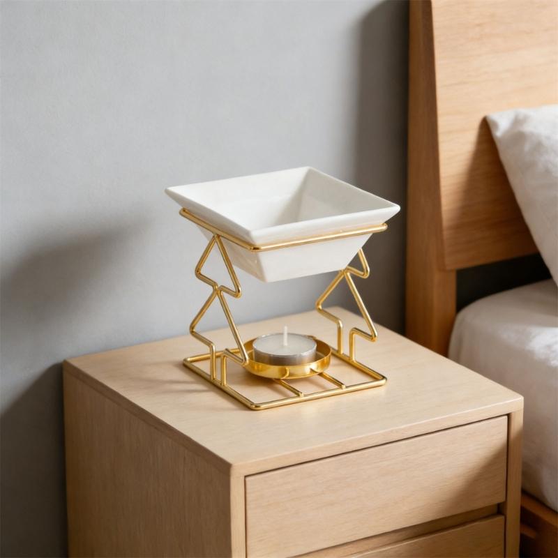 Podgrzewacze do wosku Kominki do olejków eterycznych,Kominki do olejków Podgrzewacz do wosku na tealight Uchwyt do aromaterapii Dyfuzor zapachowy do świec